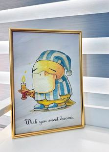 精灵宝可梦可达鸭神奇宝贝装饰画摆台