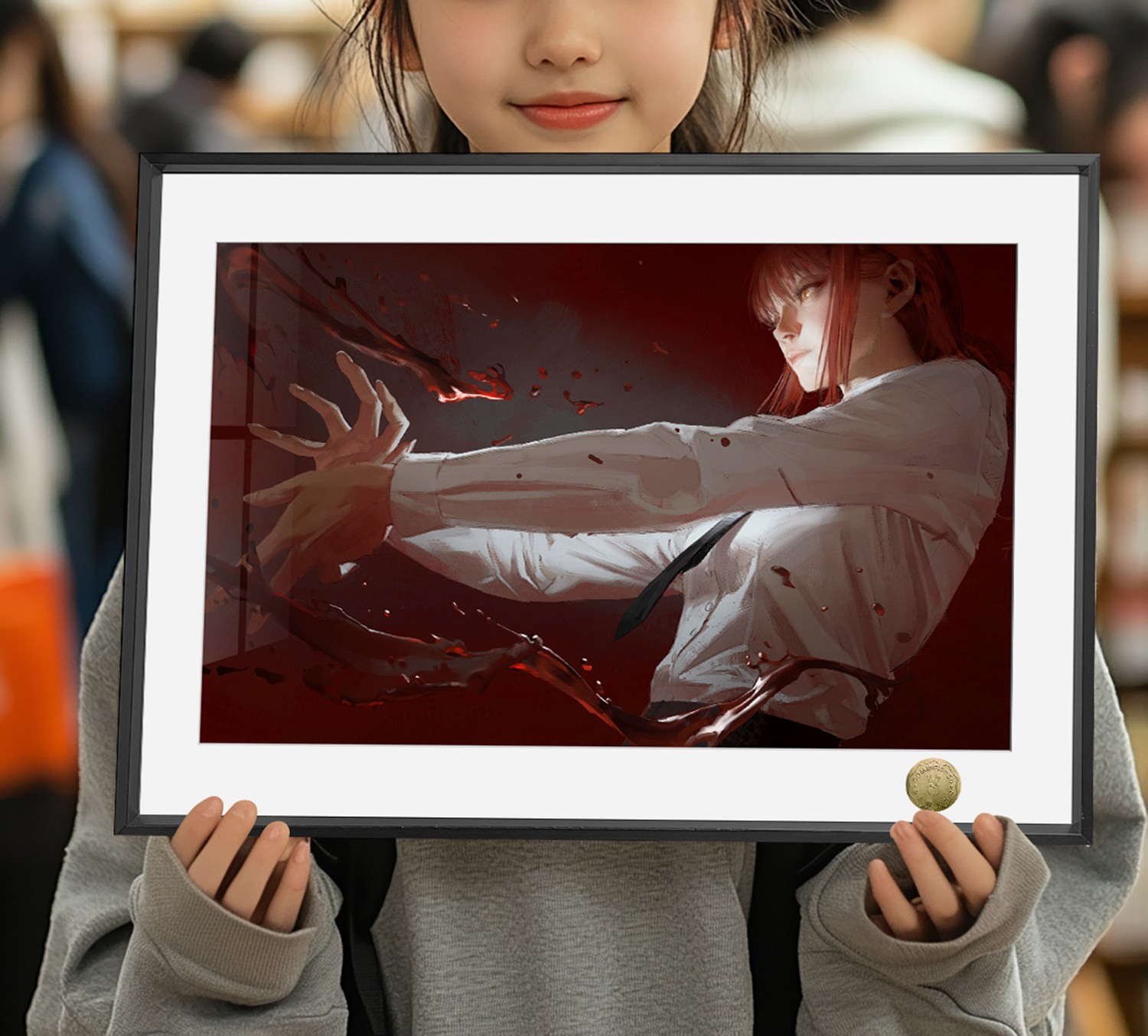 电锯人恶魔猎人坏女人玛奇玛电次波奇塔帕瓦周边装饰画