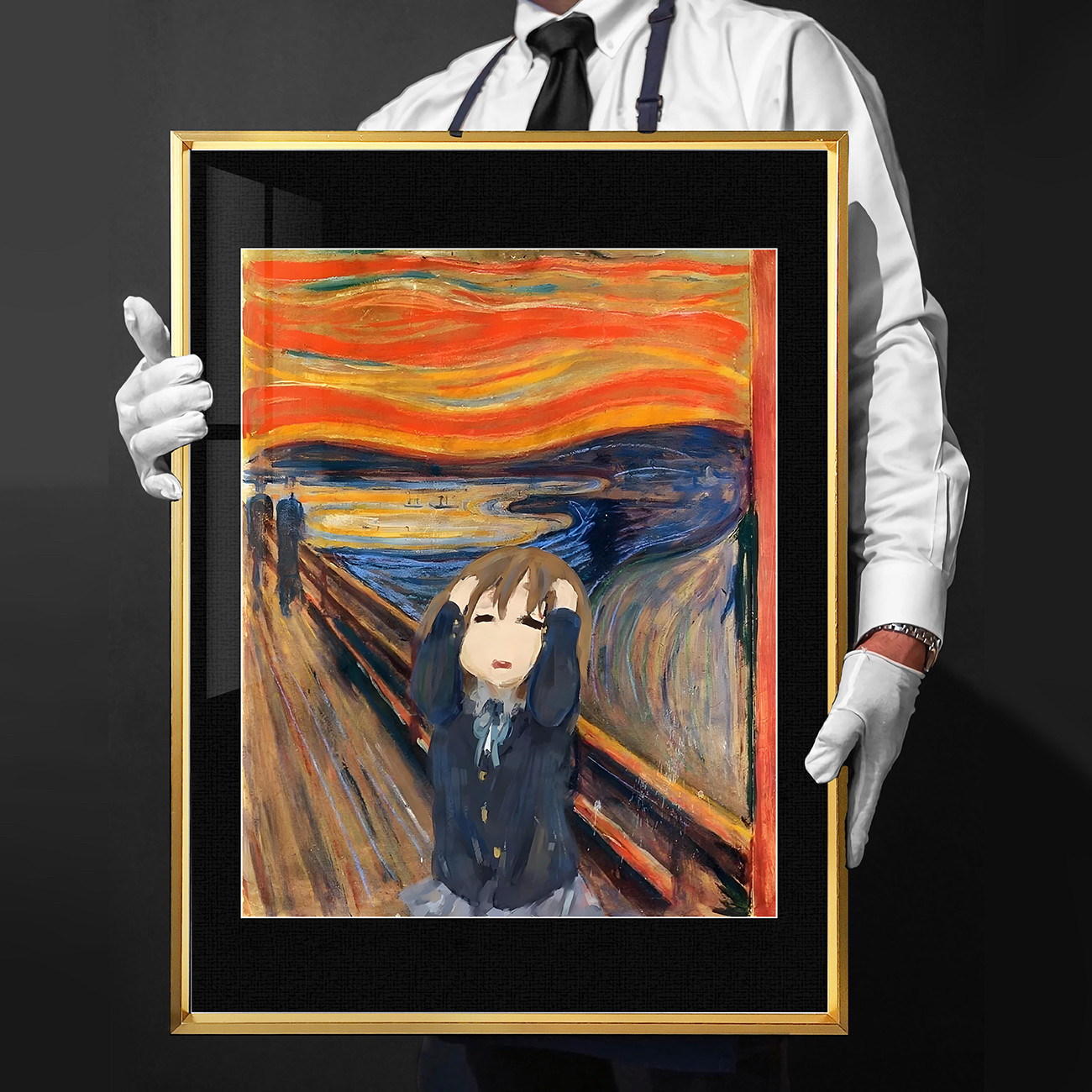 轻音少女平泽唯呐喊呆唯二次元午睡毯地毯装饰画