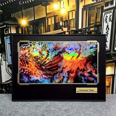 进击的巨人贝特霍尔德超大型巨人炫彩镭射海报装饰画