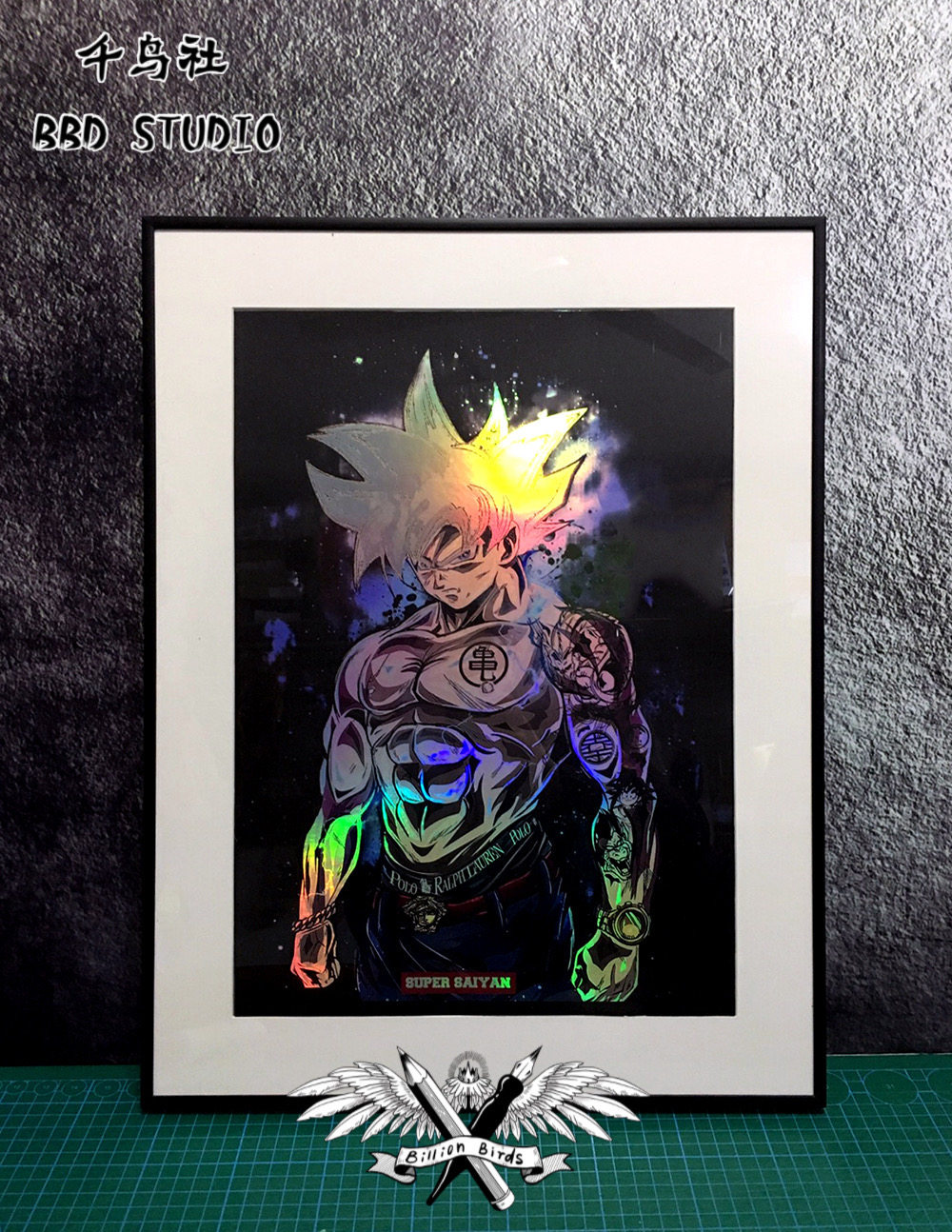 七龙珠孙悟空海报装饰画自在极意功镭射龙珠超动漫周边超级赛亚人