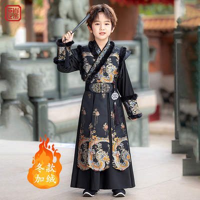 2025新款男童汉服冬装古风