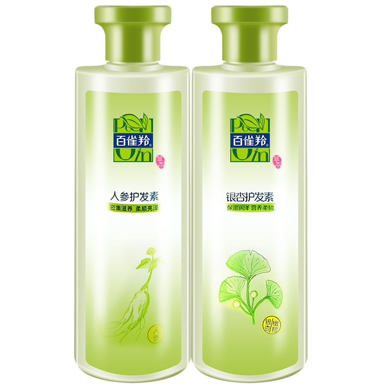 草本人参银杏500ml柔顺护发素