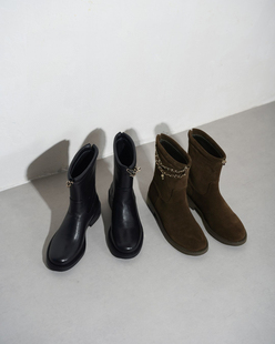 圆头低跟女鞋 2025新款 单鞋 乐福鞋 真皮靴羊皮靴 Blair 小单鞋 Eadie