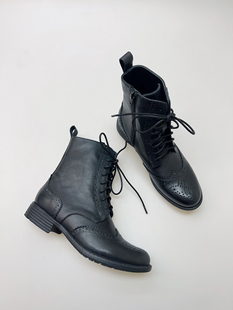 单靴皮靴真皮短靴 雪地靴靴子运动单鞋 真皮女靴 Eadie鞋 Blair