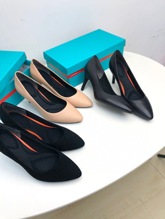 鞋 工装 职业空姐鞋 工作鞋 高跟 Blair 女黑色正装 Eadie细跟春夏单鞋