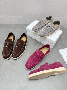 真皮平底休闲鞋 2025新款 女乐福鞋 一脚蹬单鞋 Blair 豆豆鞋 Eadie