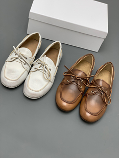 Eadie 真皮小单鞋 2025新款 乐福鞋 圆头低跟女靴子单鞋 Blair