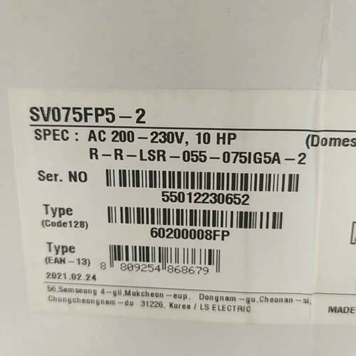 可维修SV075FP5-2LS，产电变频器