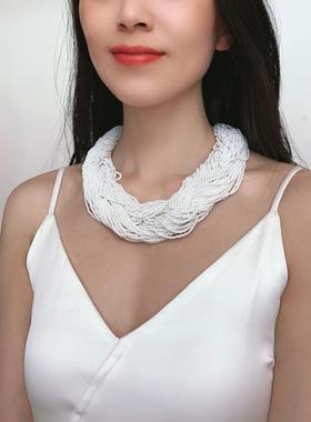 出口美国ins流行缠绕小珠珠珠链