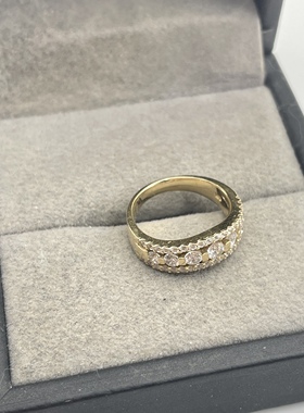 出口韩国14k真金AU585 尾戒戒指孤品重量3.85克 标准码6号 是尾戒