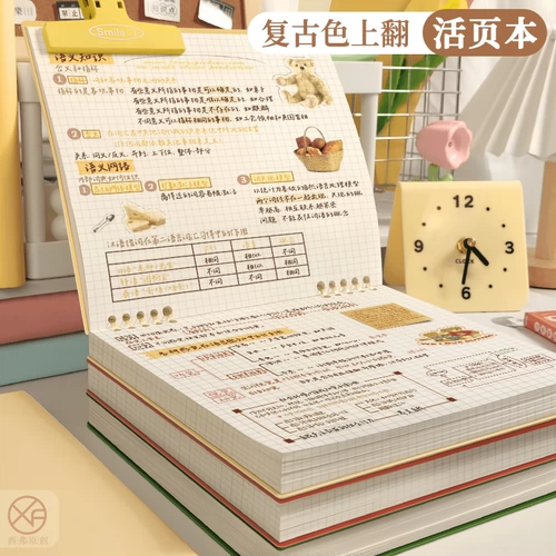 Высококачественный ноутбук, ретро квадратная съемная книга, блокнот, 2025 года, новая коллекция, отрывной лист, для средней школы