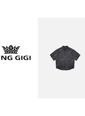 KING GIGI吉吉国王｜衬衫｜重磅洗水炒色翻领短袖男士上衣0566