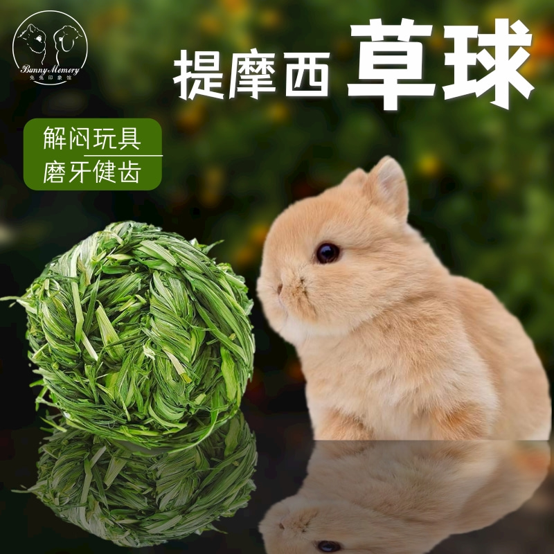 兔子龙猫磨牙解闷玩具提摩西草球兔兔豚鼠荷兰猪啃咬磨牙零食用品 宠物/宠物食品及用品 兔兔磨牙 原图主图