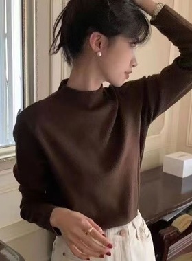 重磅双面德绒2025秋冬内搭打底衫女百搭保暖长袖上衣新款