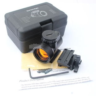 全金属全息镜瞄i准器高清虹膜红点MRO镀膜底板模型弹弓玩具器高透