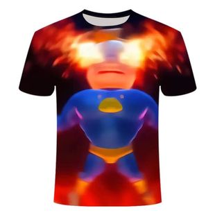 T恤衫 素3D印花帅气时尚 洋气百搭中小学生 猪猪侠系列五元 2023新款