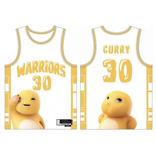 新款定制网红卡通小奶龙库里哈登球服 特色美式球衣时尚运动背心