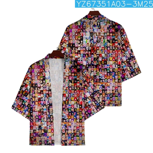 galgame痛衣衬衫背心男女百搭多图案高清和服羽织动漫T恤二次元