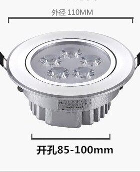 24V12V天花灯筒灯射灯1W3W开孔55MM5-6公分背景灯12vled电梯射灯