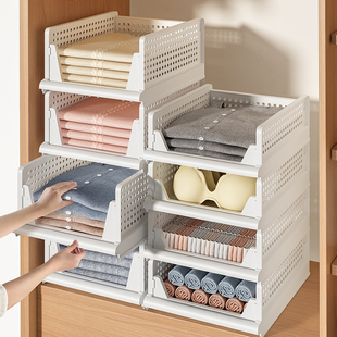 隔衣服收纳层架宿舍衣柜隔层板分隔栏分层断抽屉式衣物整理神器