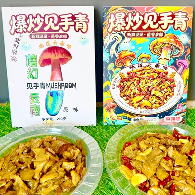 爆炒见手青油牛肝菌云南特产鲜黄牛肝菌非野生菌菇红葱菌云南菌子