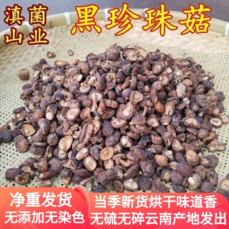 云南香菇干货特小黑珍珠菇 很香高海拔山珍鲜食用农产品农家特产