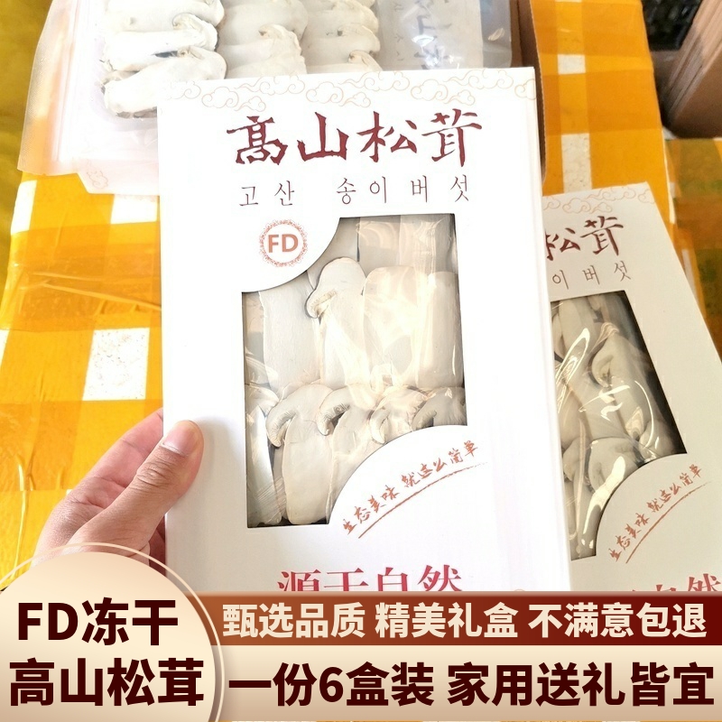 FD高山松茸冻干片云南菌子干净