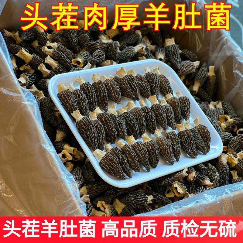 云南羊肚菌干货 云南特级正品保障七彩云南菌子山珍蘑菇香菇