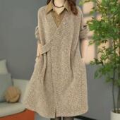 冬季 贵妃绒外穿加厚保暖连衣裙宽松遮肉显瘦配大衣假两件打底裙女