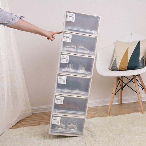 鞋盒大号塑料透明组合短靴防水