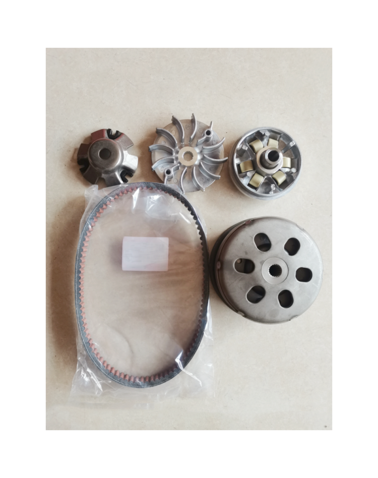 适用豪爵悦星125皮带皮带轮HJ125T-9-9c-9d踏板车皮带前后皮带轮