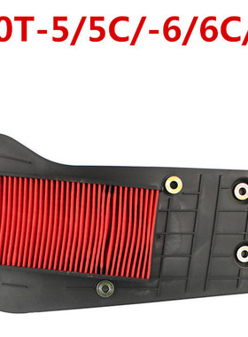 适用豪爵踏板车VF100/VN100E HJ100T-6-5-8CVM小兽空气滤芯滤清器