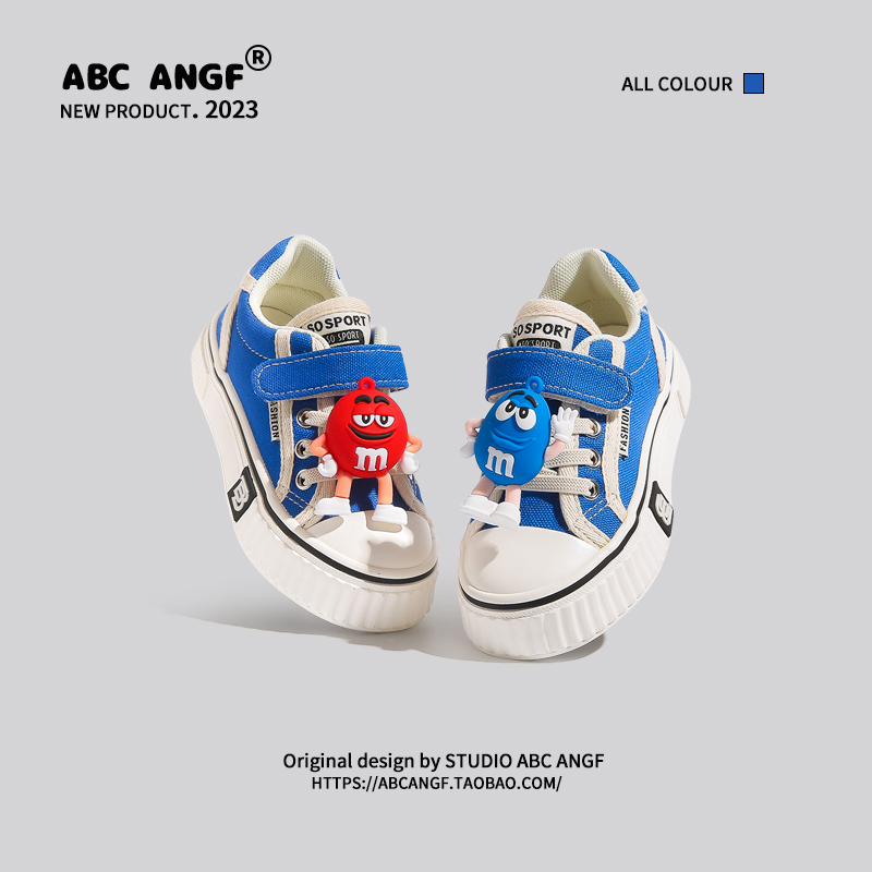 ABCANGF儿童儿童帆布鞋春秋新款
