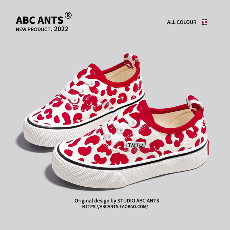 韓系春秋女童帆布鞋一腳蹬