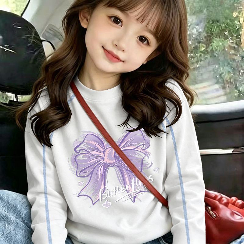 女童韩版纯棉透气长袖T恤