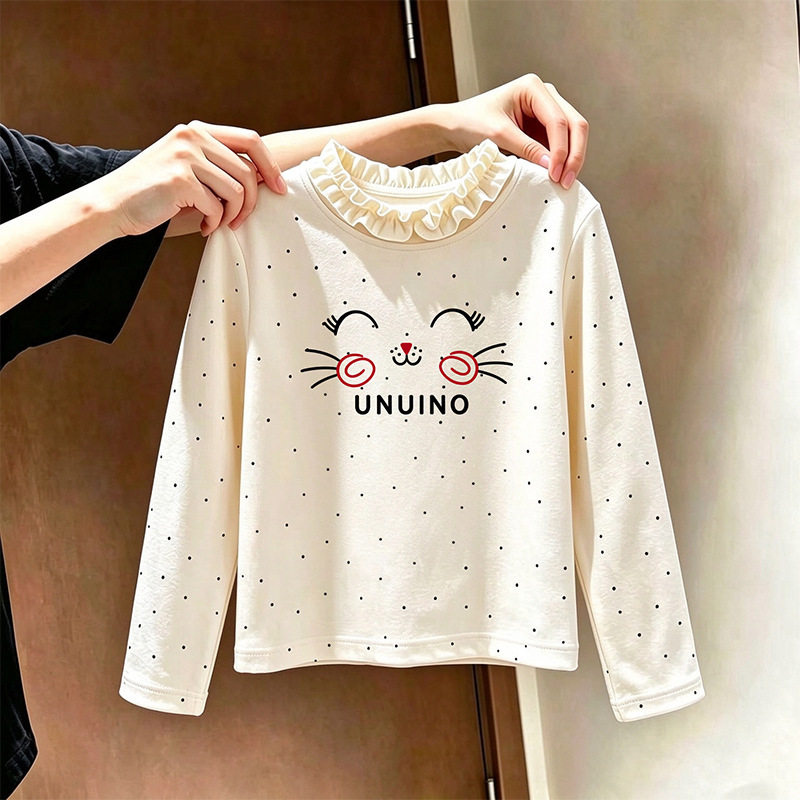 女童秋冬季新款德绒打底衫