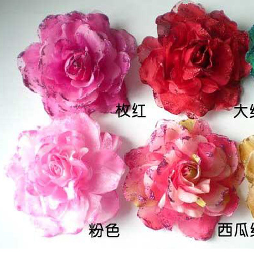 超大绢纱新娘风头花直径15cm发饰