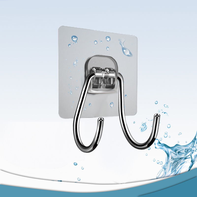 不锈钢粘胶承重墙壁门衣服挂钩