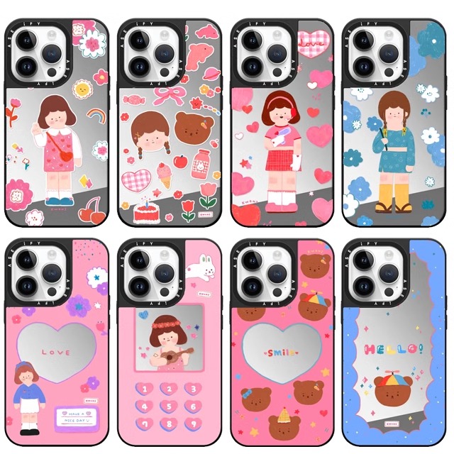 caseti联名KWONI快乐女孩iPhone16promax适用于苹果15promax手机