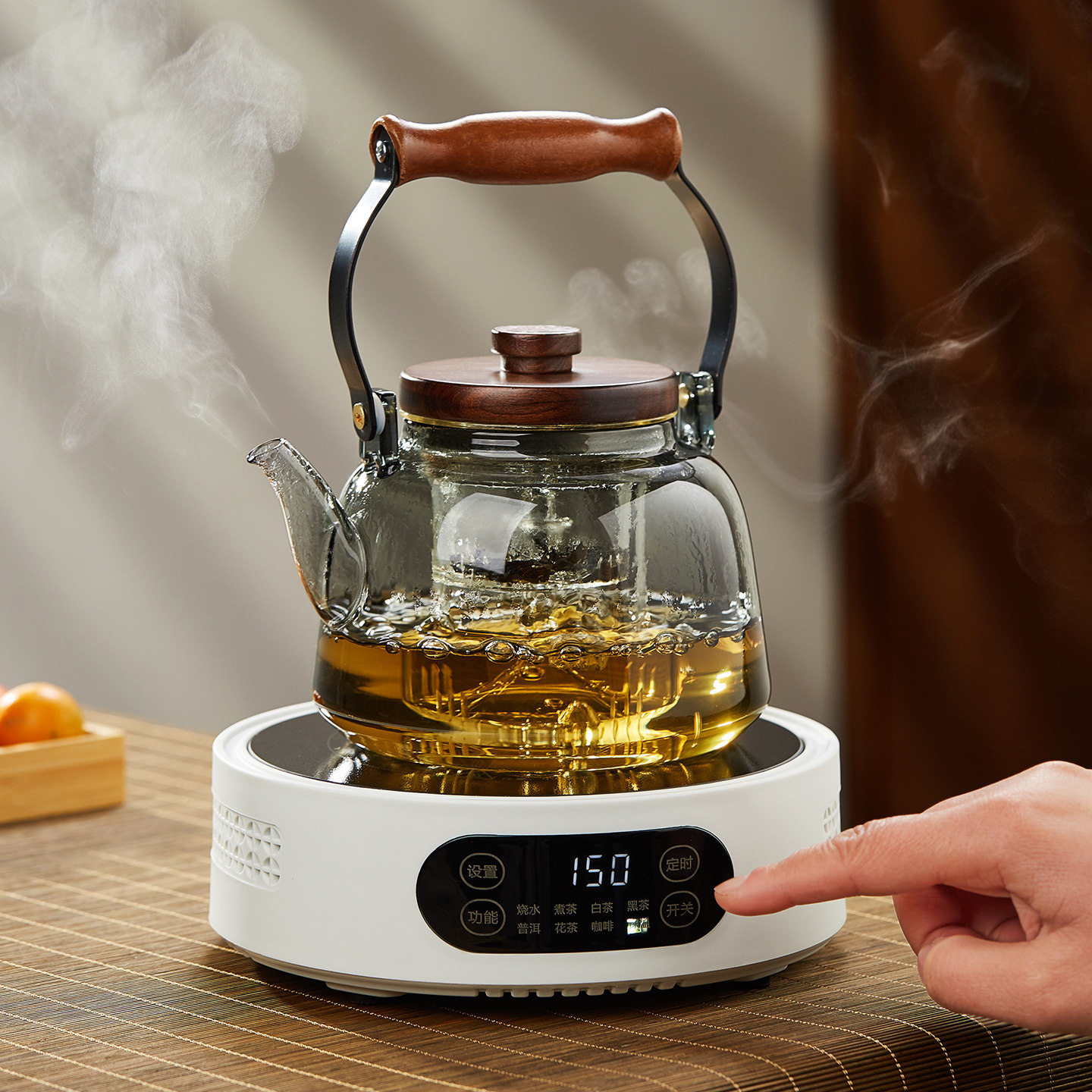 玻璃茶壶耐高温提梁壶茶具