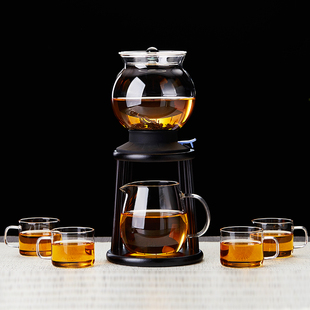 家用一键过滤泡茶杯懒人冲茶器茶壶 玻璃半全自动客厅功夫茶具套装