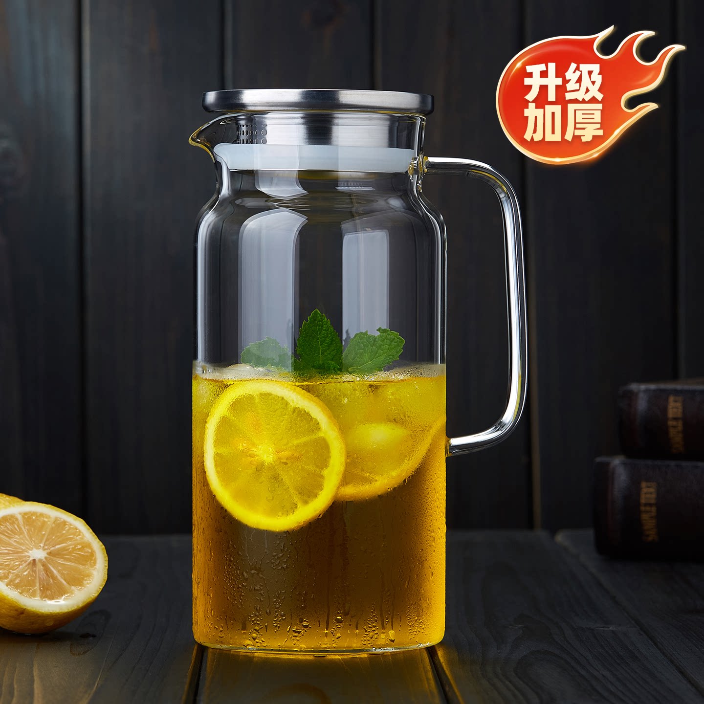 玻璃大容量凉白开夏季套装冷水壶图片