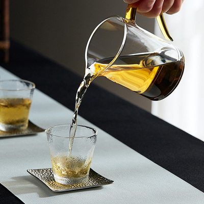 玻璃公道杯加耐热茶漏套装单个茶滤泡茶杯茶海分茶器功夫茶具配件