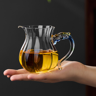 玻璃公道杯耐高温加厚新款高档茶海高硼硅泡茶分茶器过滤功夫茶具