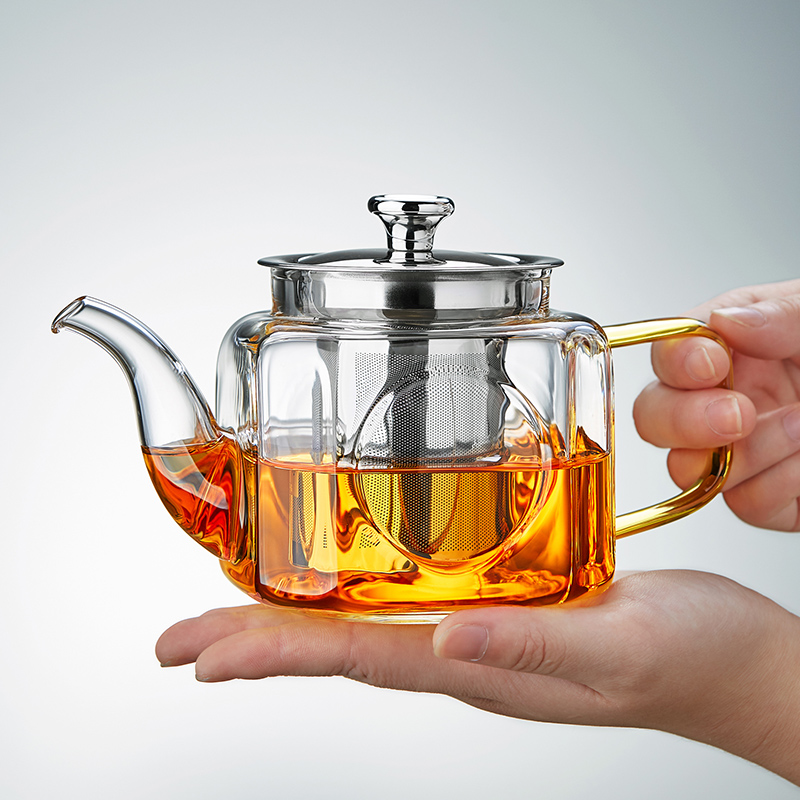 玻璃茶壶耐高温茶水分离泡茶器