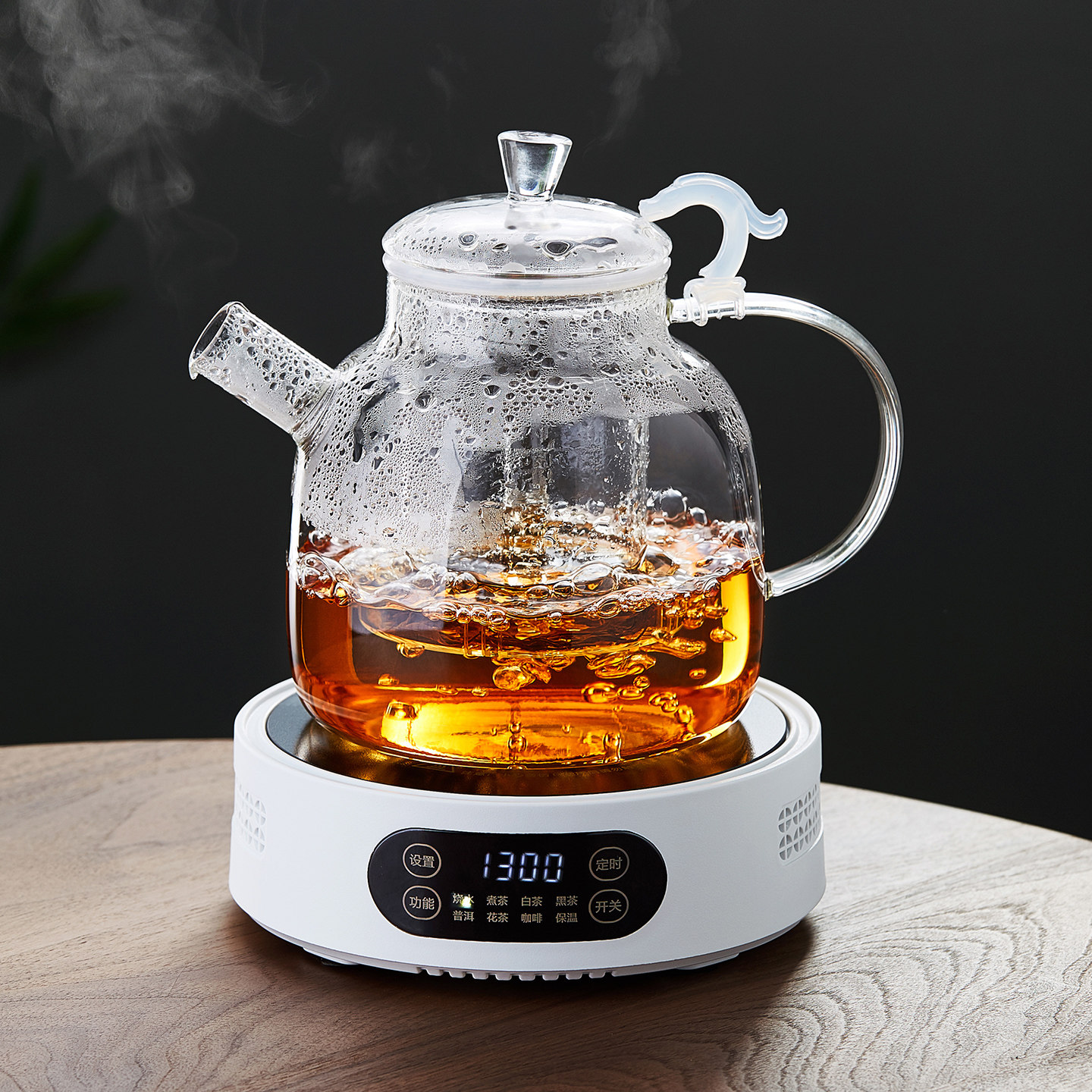 玻璃耐高温加厚大号烧水煮茶壶