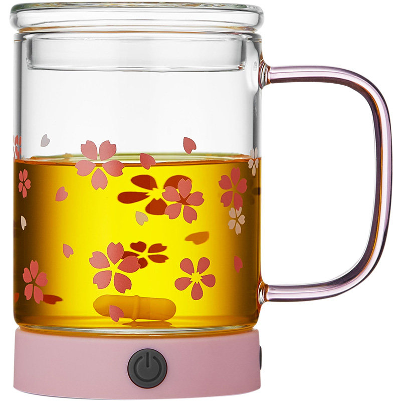 玻璃自动搅拌咖啡杯带盖充电usb便携电动家用花茶杯办公室泡茶杯