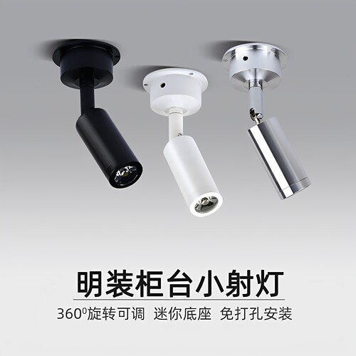 明装led可调小射灯低压12V冰蓝光