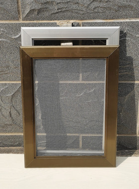 推拉纱窗定制平移动滑动自装纱网带边框80型铝合金窗宽边不锈钢网